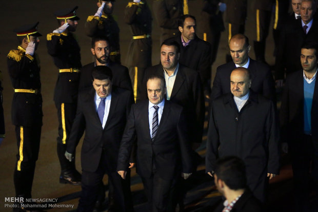  مراسم استقبال رسمی نخست وزیر سوریه
