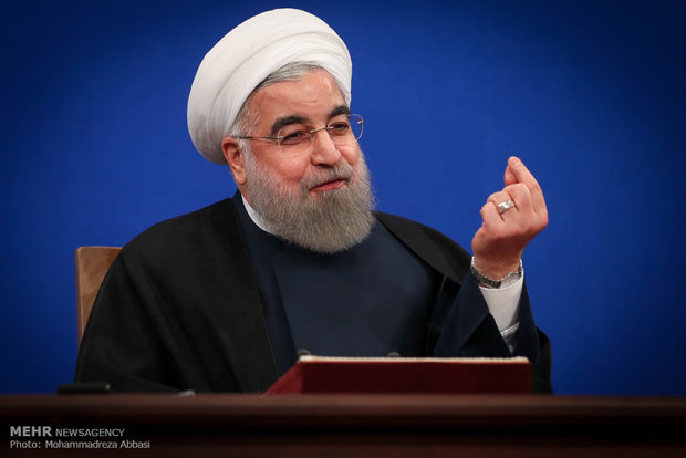 نشست خبری حسن روحانی رئیس جمهور.