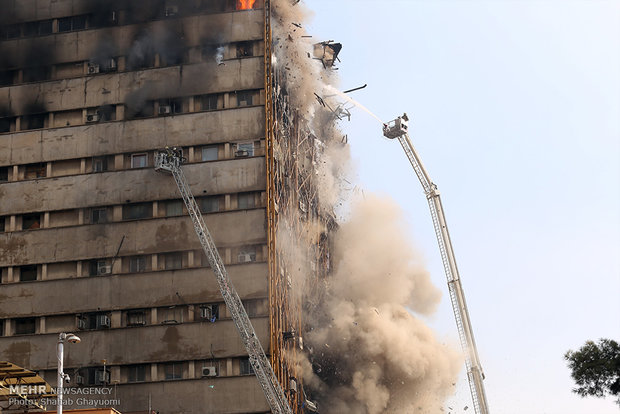 Plasco building collapses