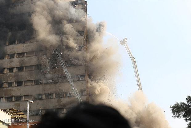 Tahran’daki Plasco ticari binası’nın çöküşü