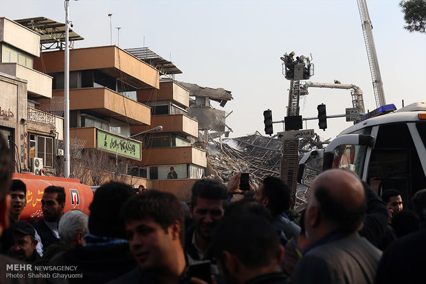 Tahran’daki Plasco ticari binası’nın çöküşü