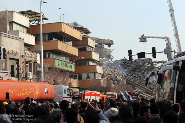 Tahran’daki Plasco ticari binası’nın çöküşü