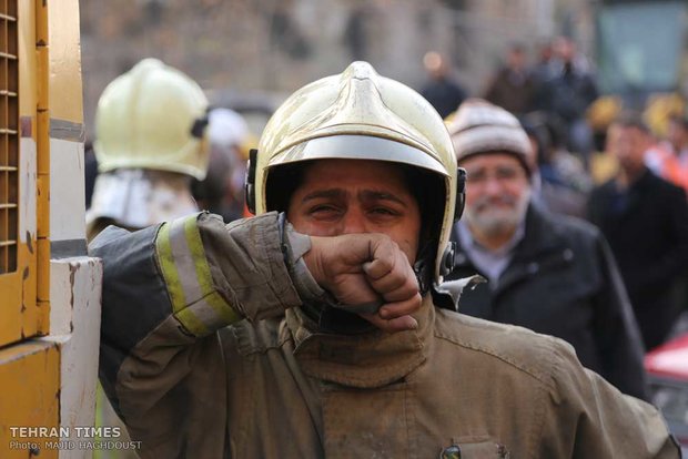 Plasco Building collapses after massive blaze