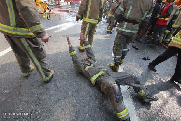 Plasco Building collapses after massive blaze