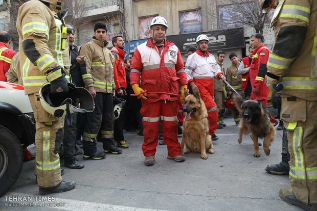 Plasco Building collapses after massive blaze