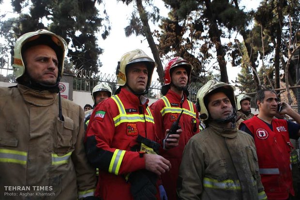 Plasco Building collapses after massive blaze