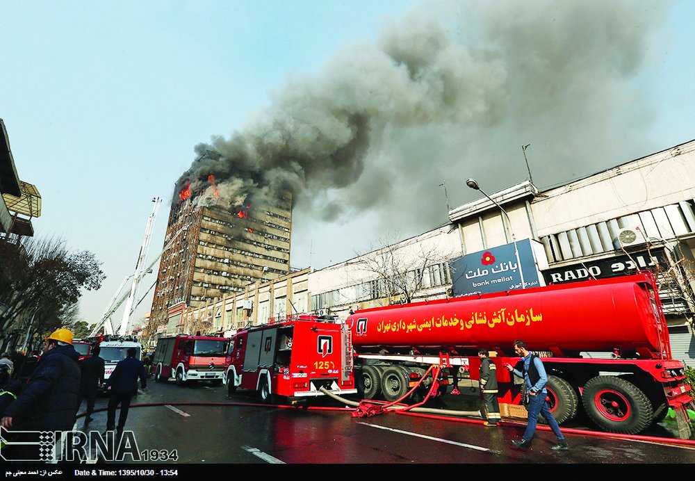 The fire first started on one of the upper floors of the building at about 8 a.m. and soon engulfed other floors. The fire department soon attended the scene and attempted to put out the fire.
