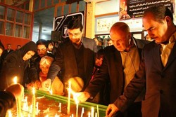 مردم خراسان شمالی به قهرمانان حادثه پلاسکو ادای احترام کردند