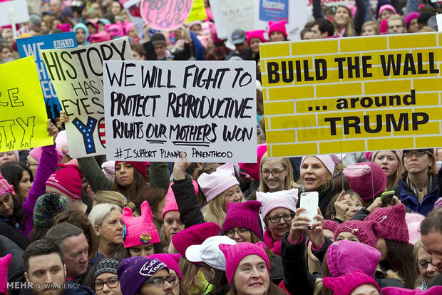 VIDEO: Women's anti-Trump march on Washington