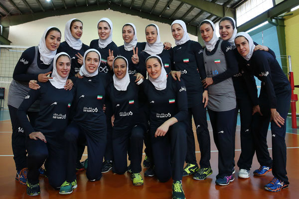 Female volleyball outfit leaves for Maldives