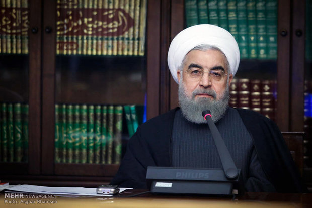 روحاني: الشعب الايراني سيقدم خلال مسيرات " 22 بهمن" مظاهر العزة الوطنية