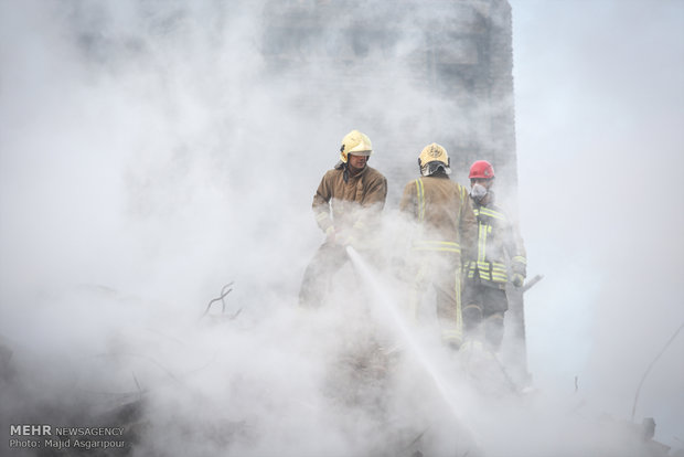 عملیات امداد و نجات ساختمان پلاسکو