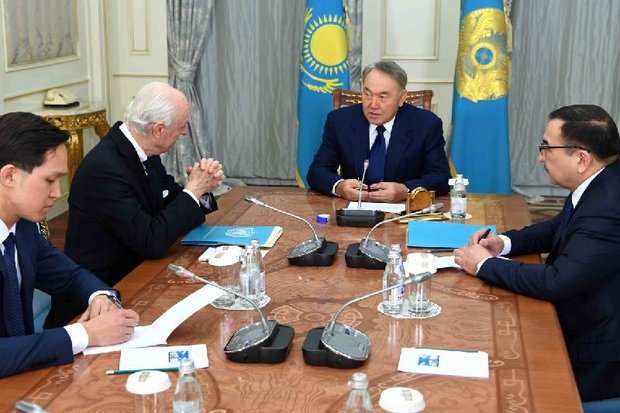 Kazakh president 'invests hope' on improvment in Syrian situation