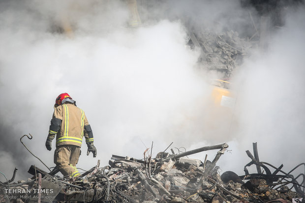 Plasco site a week after