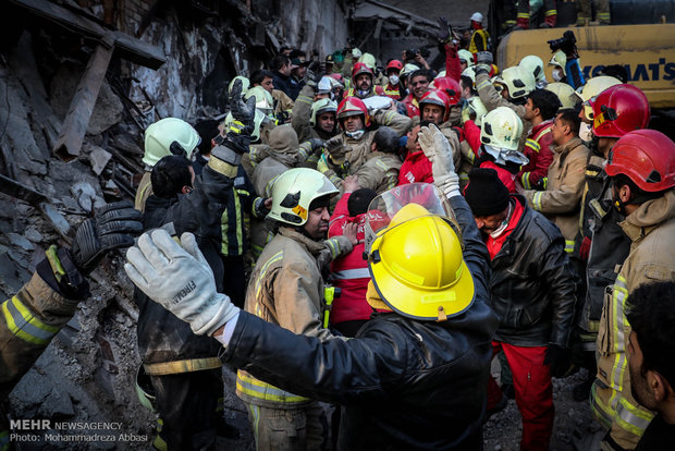 عملیات امداد و نجات ساختمان پلاسکو 