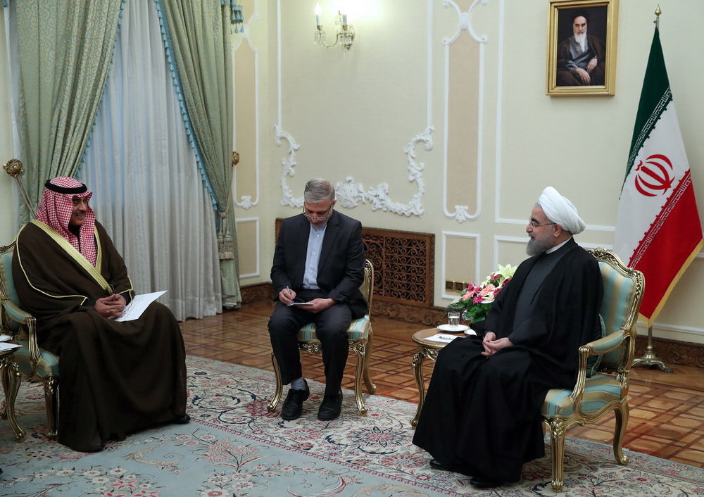 President Hassan Rouhani met Kuwait’s foreign minister Sheikh Sabah Khaled al-Sabah