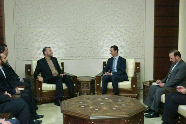 «امیر عبداللهیان» با «بشار اسد» دیدار کرد