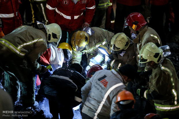 عملیات امداد و نجات ساختمان پلاسکو