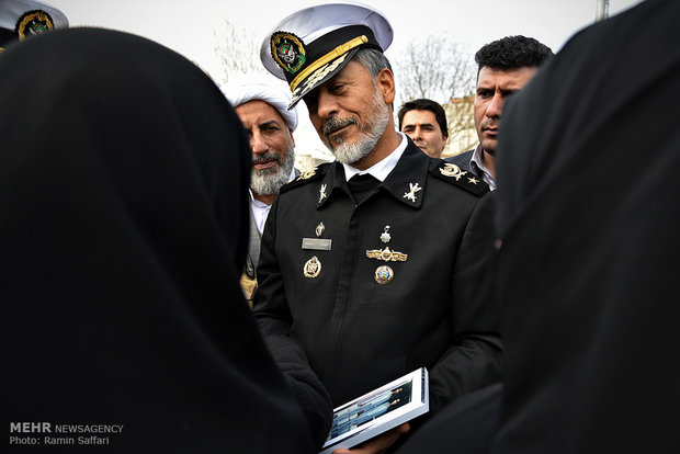 Jamaran destroyer replica unveiled in Mashhad