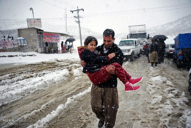 Avalanche fall in Kurdistan