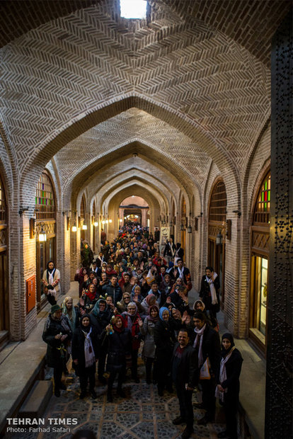 Intl. tour guides visit historical Iranian city of Qazvin 