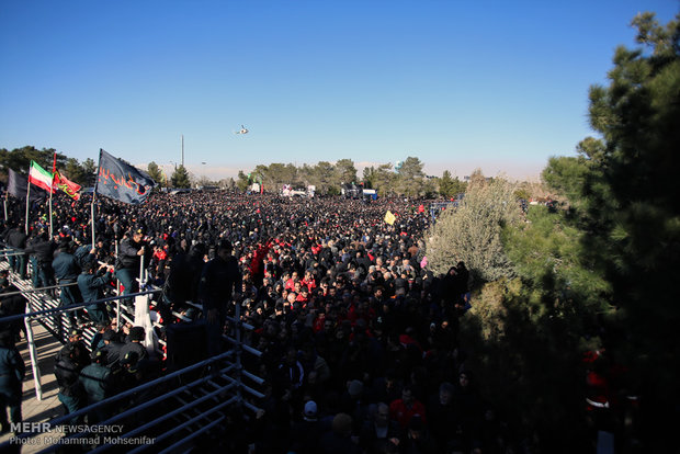 Burial of martyred firefighters