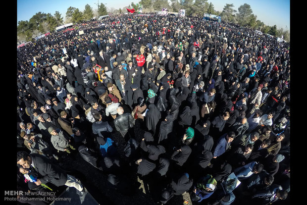 Burial of martyred firefighters