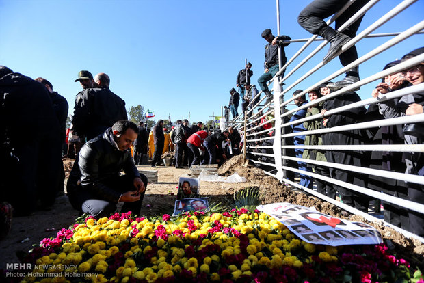 Burial of martyred firefighters