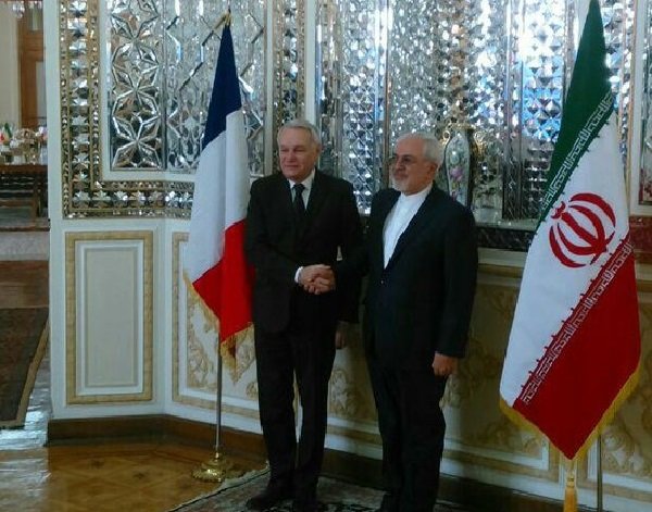 Fransa Dışişleri Bakanı, Zarif'le görüştü Fransa Dışişleri Bakanı, Zarif'le görüştü