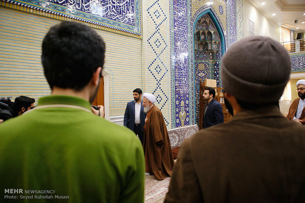 دیدار سید عباس عراقچی معاون وزیر امور خارجه با مراجع قم