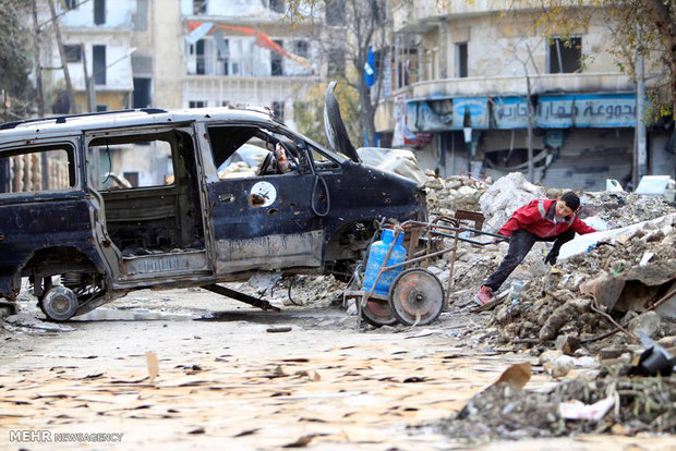 شهر حلب پس از خروج تروریست ها‎