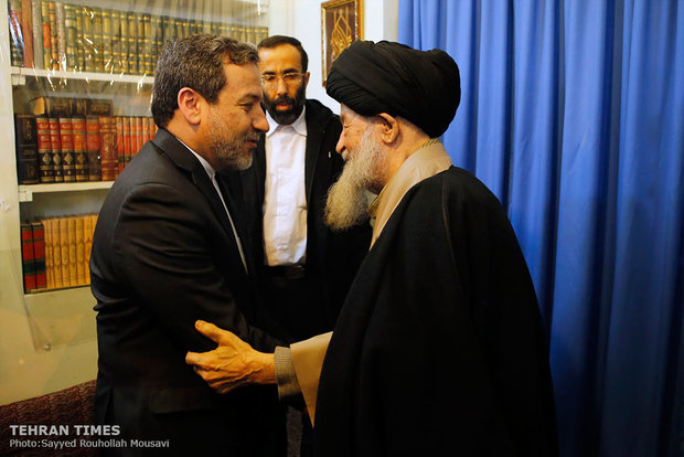 Abbas Araqchi meets with Qom clerics