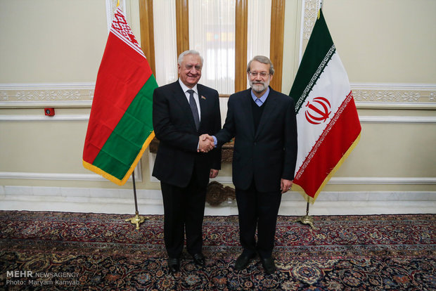 Larijani meets with Belarusian counterpart