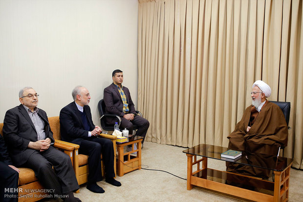 AEOI head meets with clerics in Qom