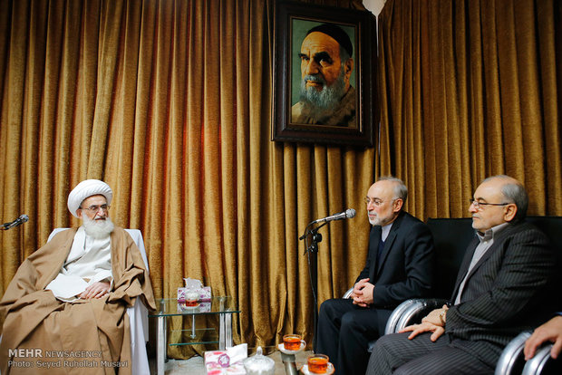 AEOI head meets with clerics in Qom