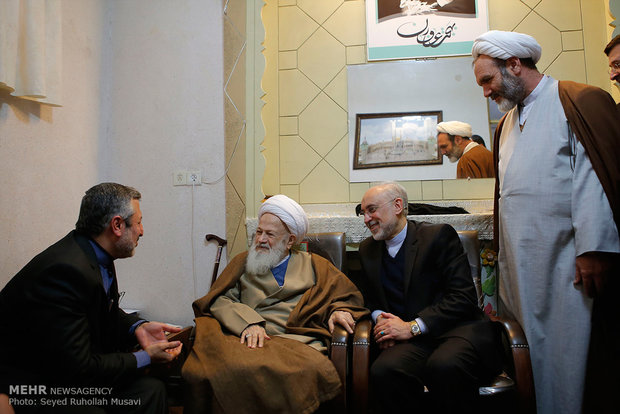 AEOI head meets with clerics in Qom