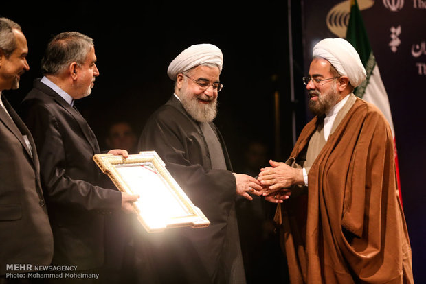 Rouhani attends 24th World Award for Book of Year