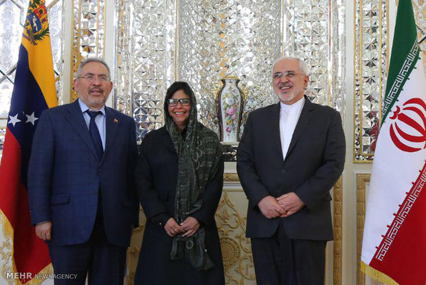 Zarif meets with Venezuelan oil min., FM