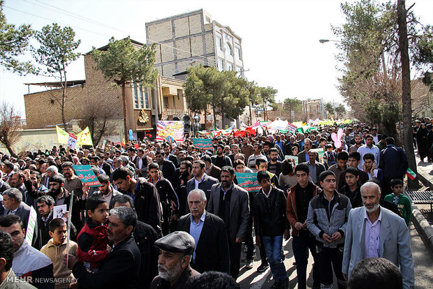 مسيرات ذكرى انتصار الثورة الاسلامية  سیرجان 