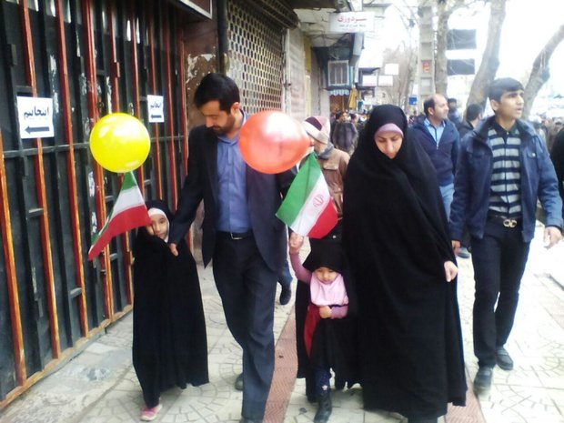 مسيرات ذكرى انتصار الثورة الاسلامية لرستان