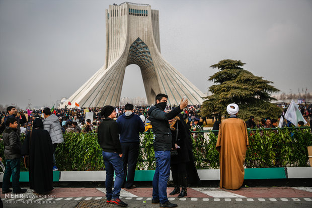 راهپیمایی یوم الله ۲۲ بهمن در تهران