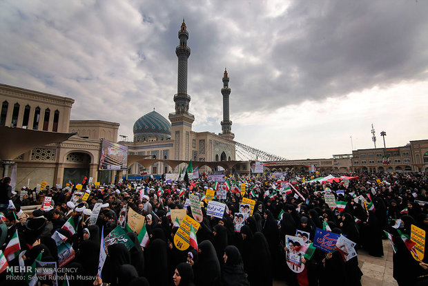 مسيرات ذكرى انتصار الثورة الاسلامية قم