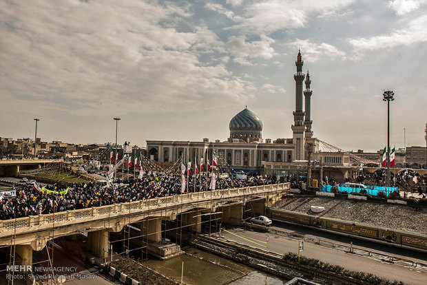 مسيرات ذكرى انتصار الثورة الاسلامية قم