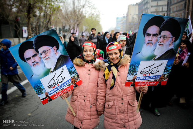 راهپیمایی یوم الله ۲۲ بهمن در تهران -۳