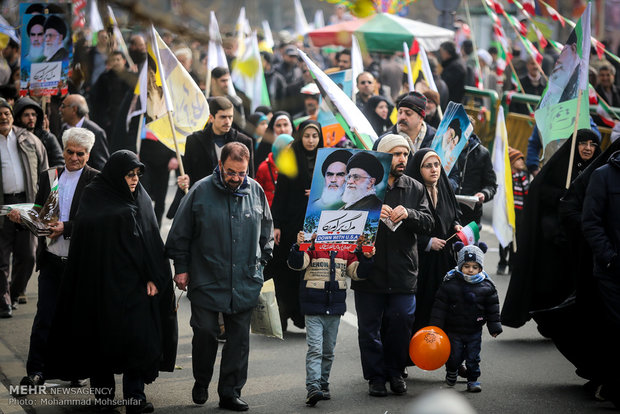 راهپیمایی یوم الله ۲۲ بهمن در تهران -۳