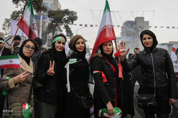 راهپیمایی یوم الله ۲۲ بهمن در تهران -۳