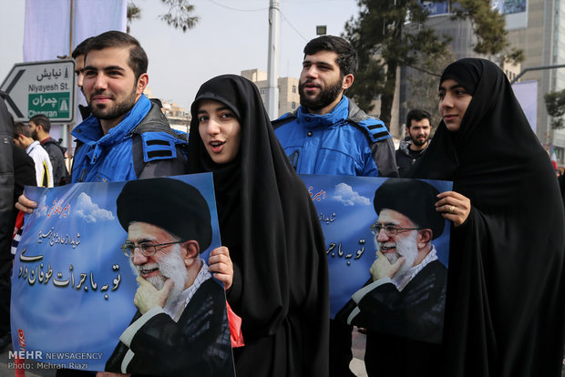 راهپیمایی یوم الله ۲۲ بهمن در تهران -۳