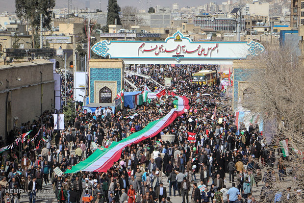 راهپیمایی یوم الله 22 بهمن در استانها - شیراز