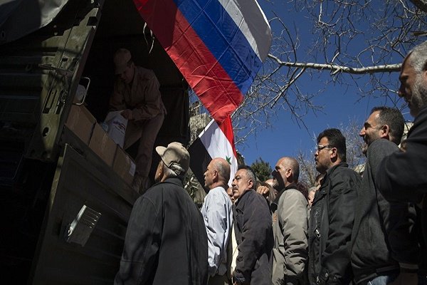 ارسال ۳۰ تُن کمک‎‌های بشردوستانه توسط روسیه به حومه دمشق