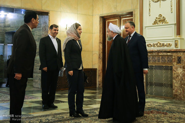 Pres. Rouhani meets with Moldovan counterpart